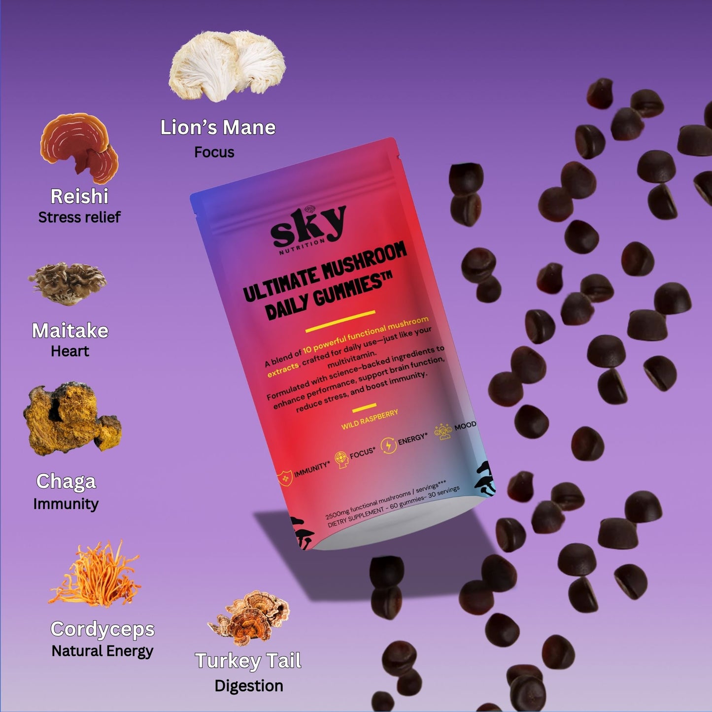 Ultimate Mushroom Daily Gummies™