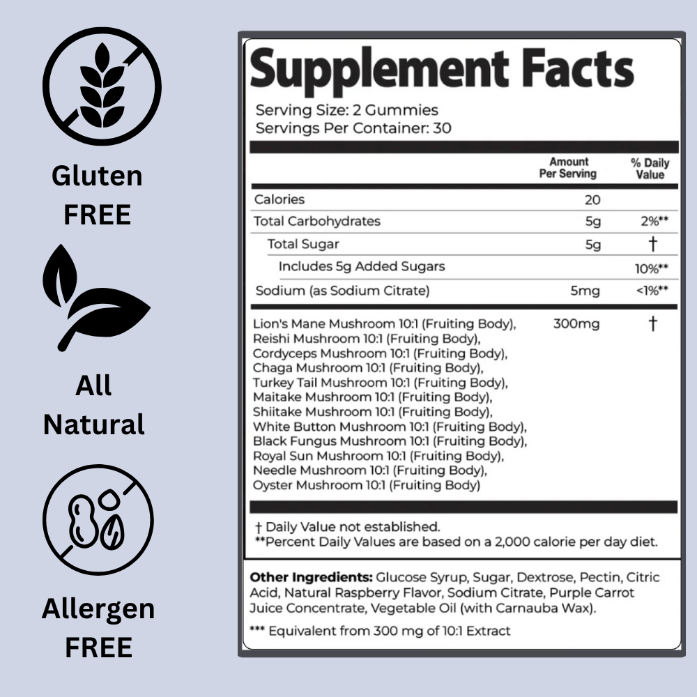 Ultimate Mushroom Daily Gummies