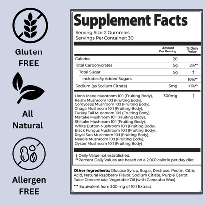 Ultimate Mushroom Daily Gummies